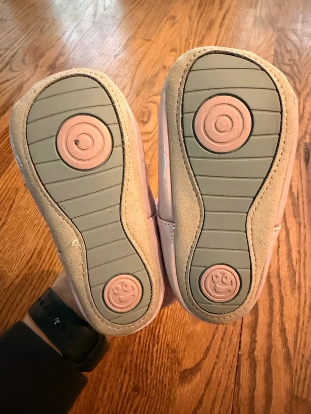 Stride Rite shiny pink
